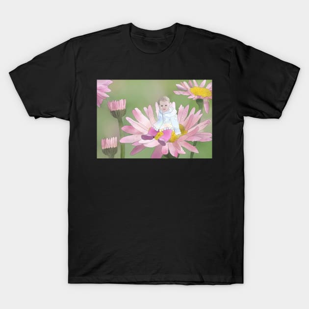 im rosa Gänseblümchen T-Shirt by Blumchen